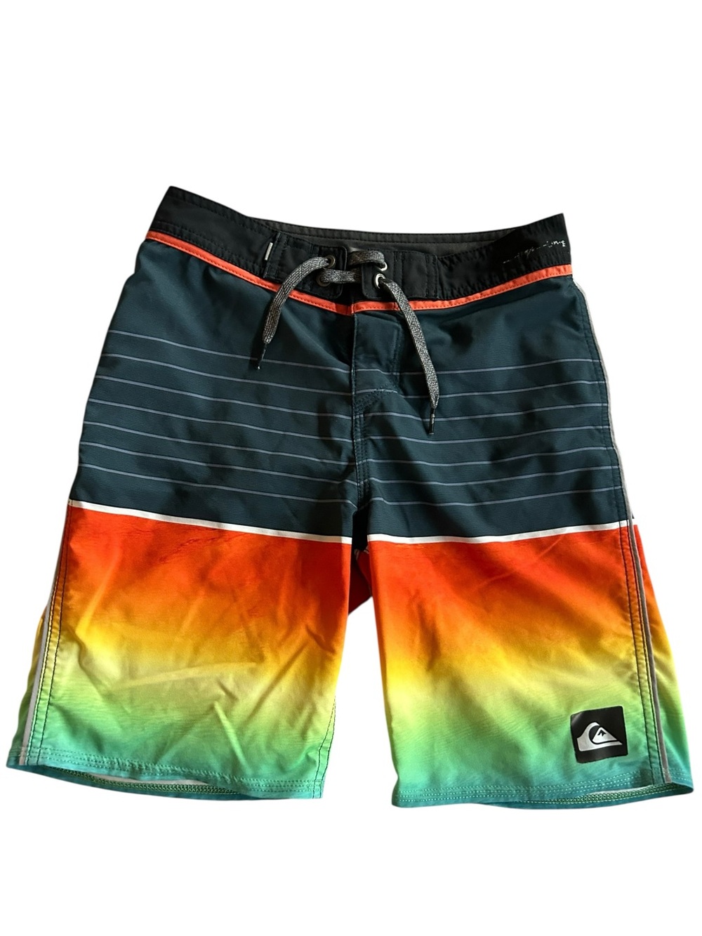Quicksilver High Line Board Swim Shorts Size 24 Youth 6/7/8
